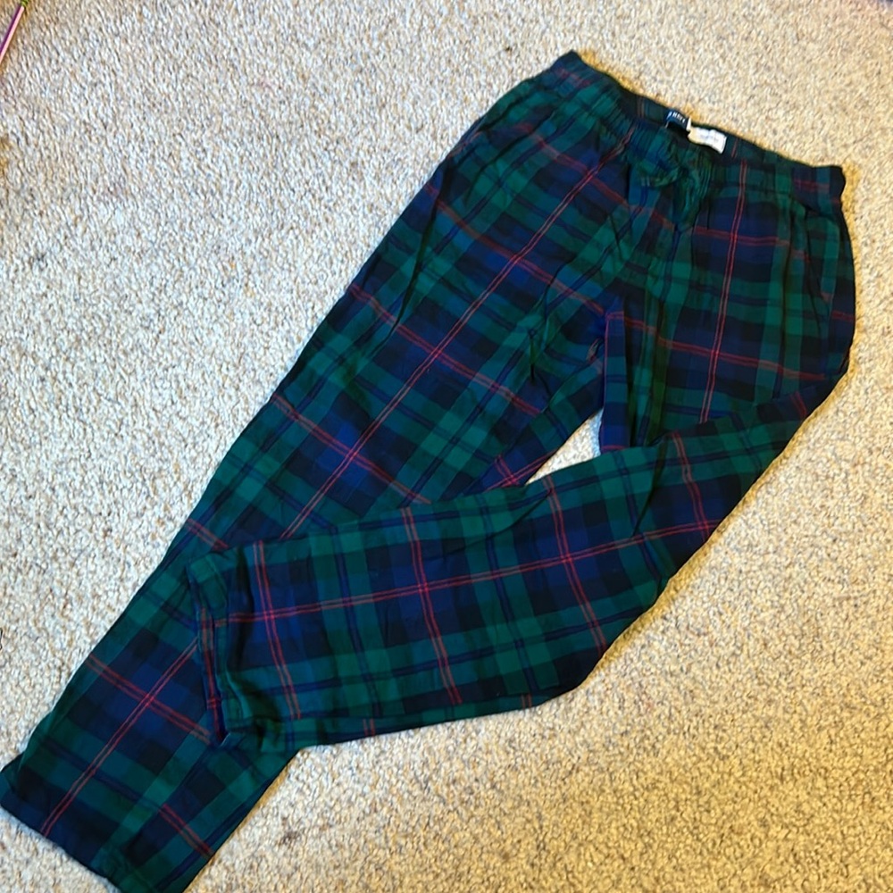 Green Plaid Pajama Pants
